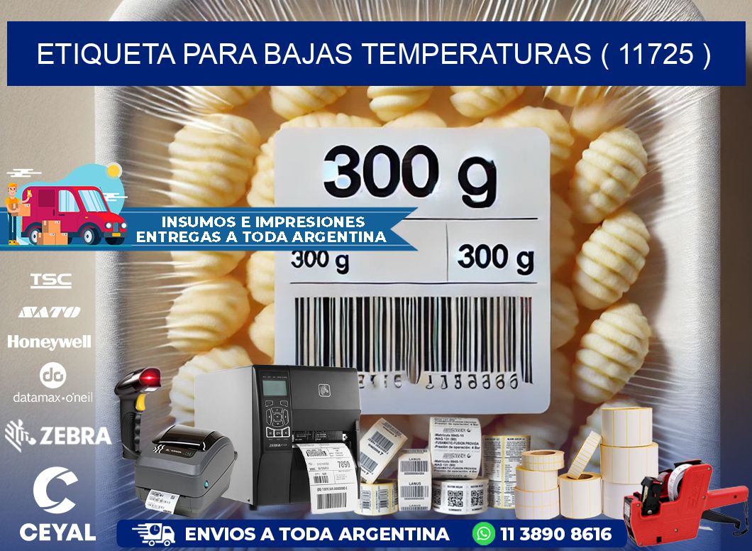 ETIQUETA PARA BAJAS TEMPERATURAS ( 11725 )
