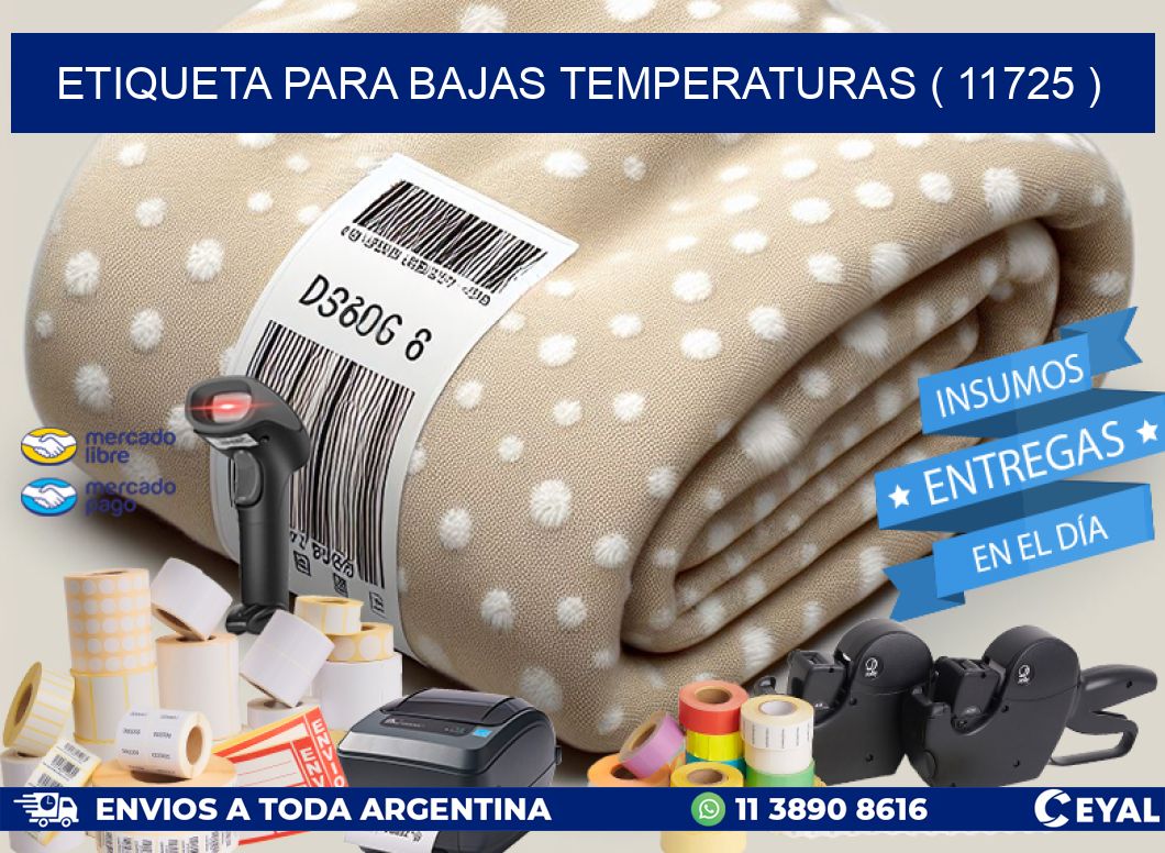 ETIQUETA PARA BAJAS TEMPERATURAS ( 11725 )