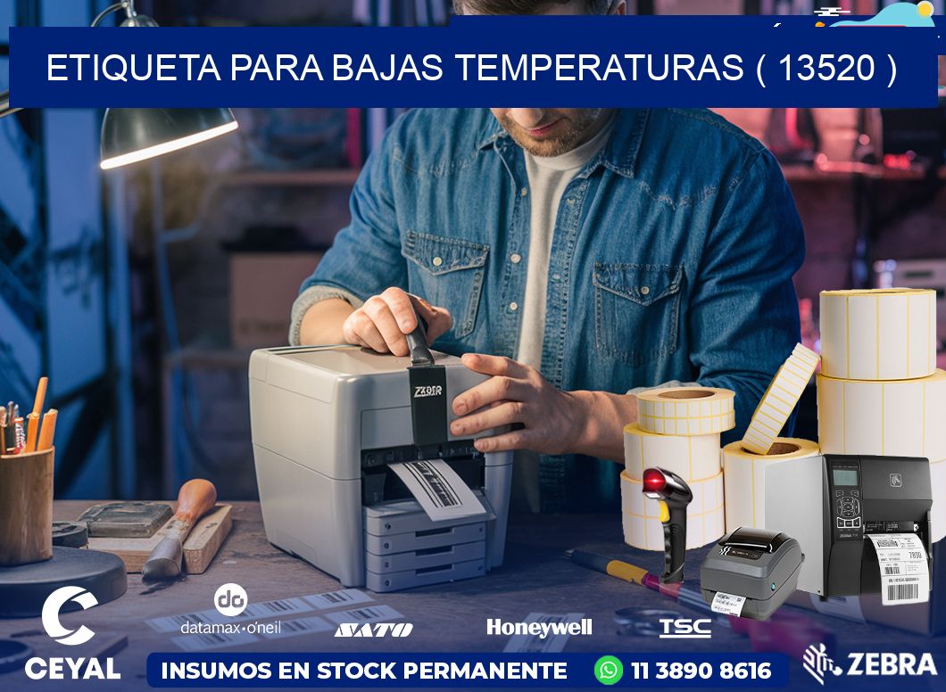 ETIQUETA PARA BAJAS TEMPERATURAS ( 13520 )