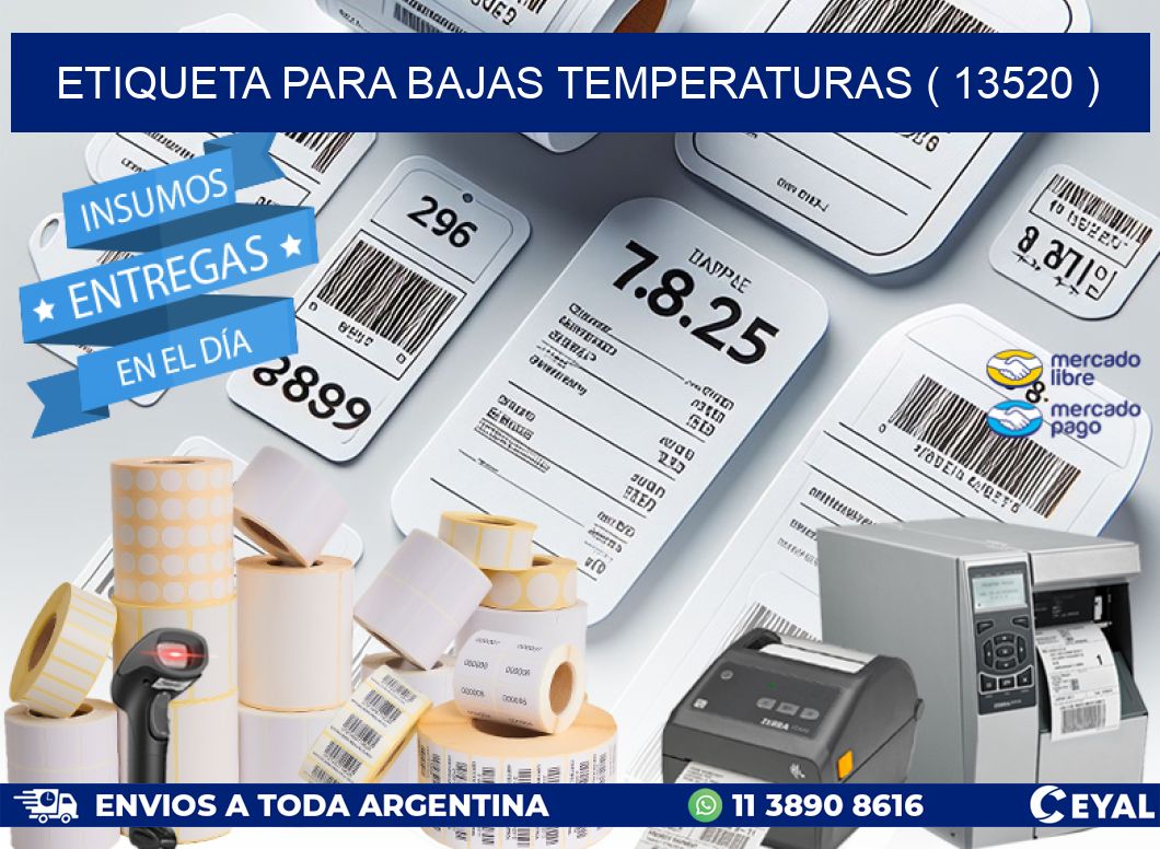 ETIQUETA PARA BAJAS TEMPERATURAS ( 13520 )