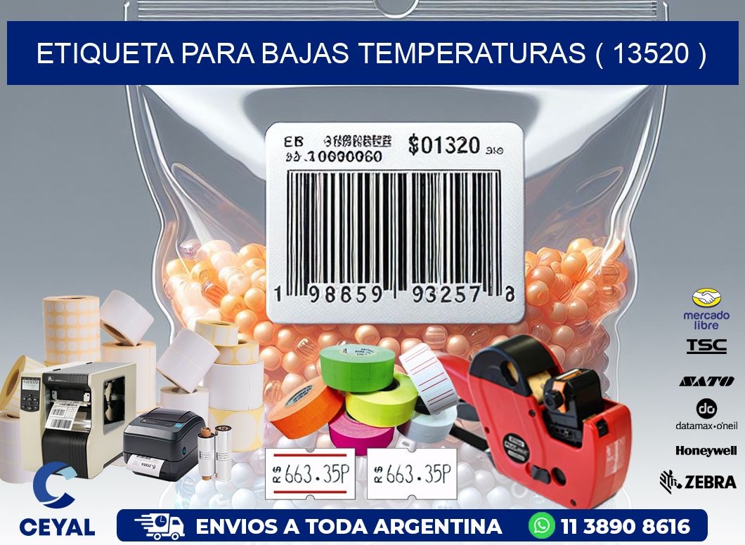 ETIQUETA PARA BAJAS TEMPERATURAS ( 13520 )