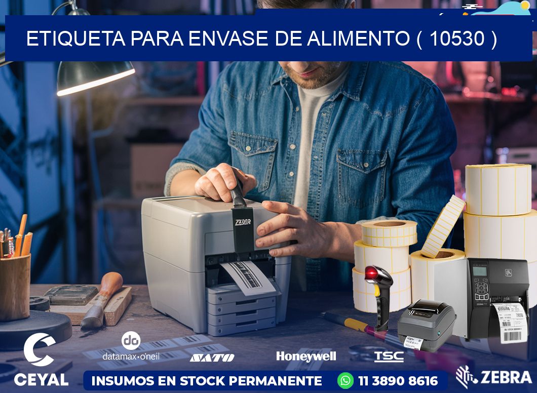 ETIQUETA PARA ENVASE DE ALIMENTO ( 10530 )
