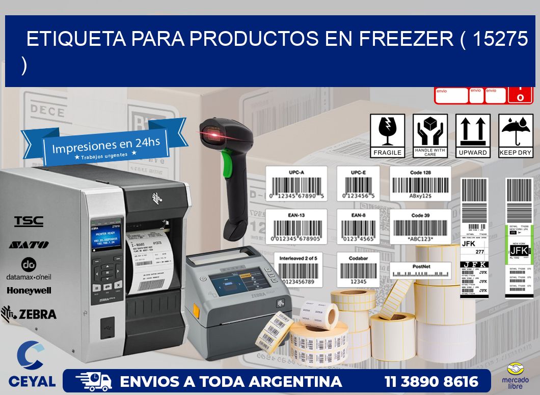 ETIQUETA PARA PRODUCTOS EN FREEZER ( 15275 )