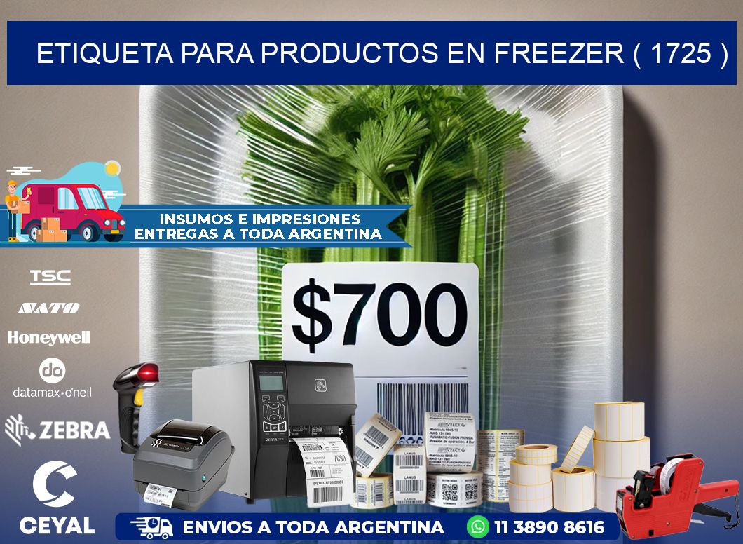 ETIQUETA PARA PRODUCTOS EN FREEZER ( 1725 )