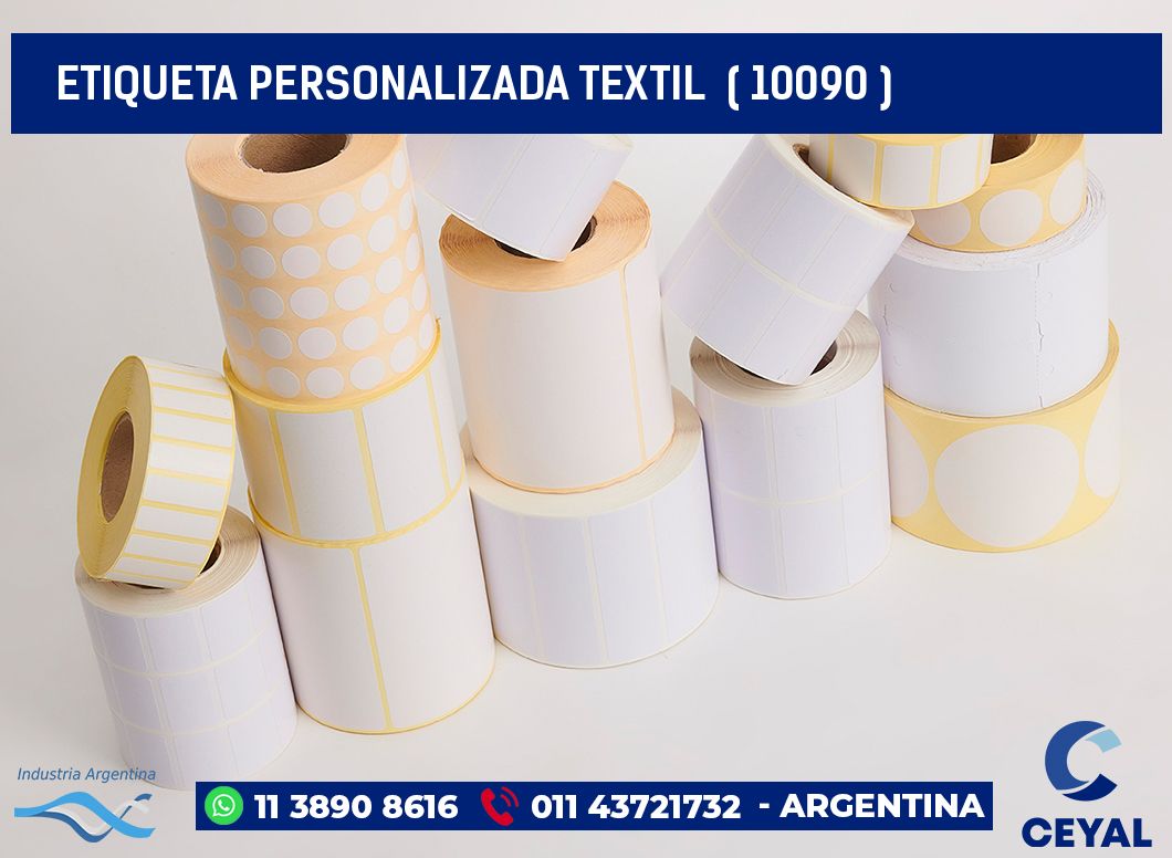 ETIQUETA PERSONALIZADA TEXTIL ( 10090 )