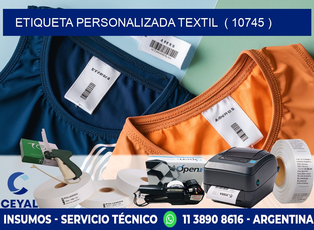 ETIQUETA PERSONALIZADA TEXTIL ( 10745 )