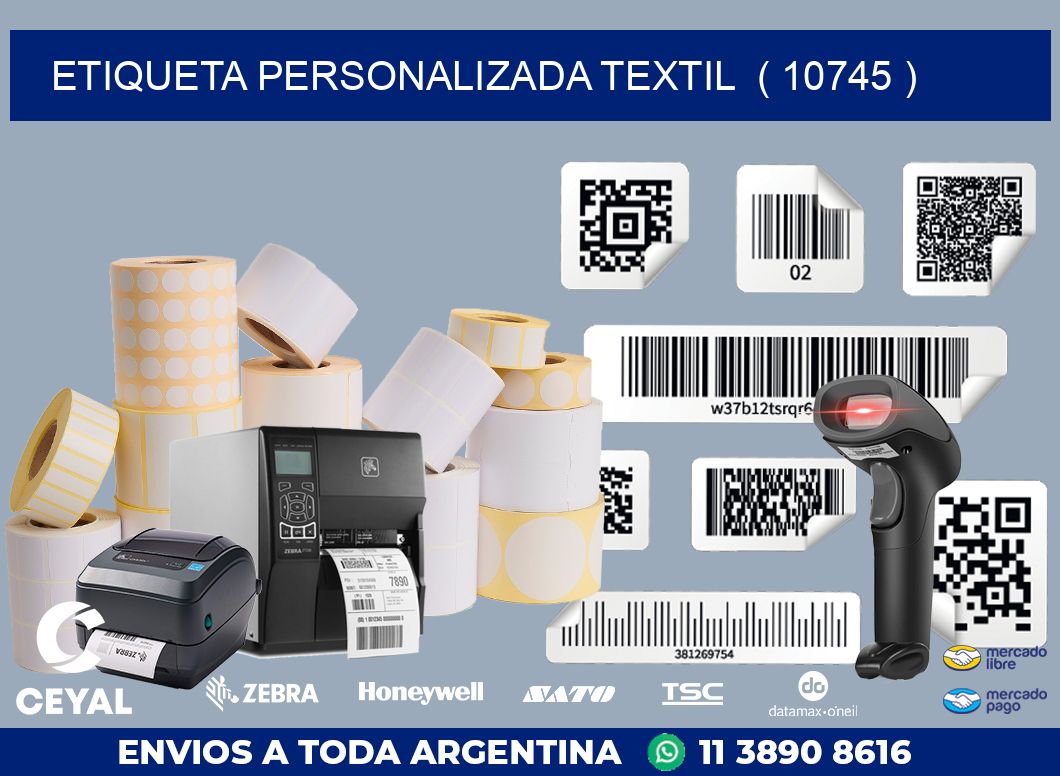 ETIQUETA PERSONALIZADA TEXTIL  ( 10745 )