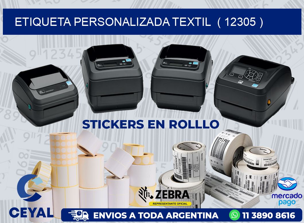 ETIQUETA PERSONALIZADA TEXTIL ( 12305 )