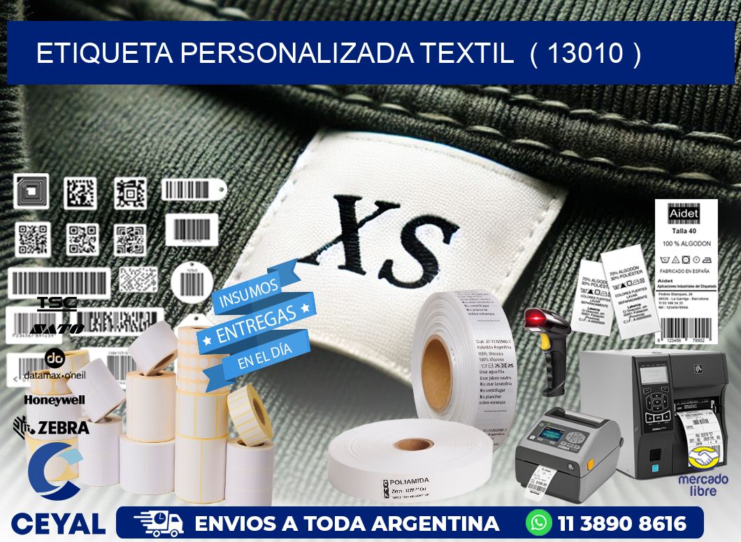 ETIQUETA PERSONALIZADA TEXTIL ( 13010 )