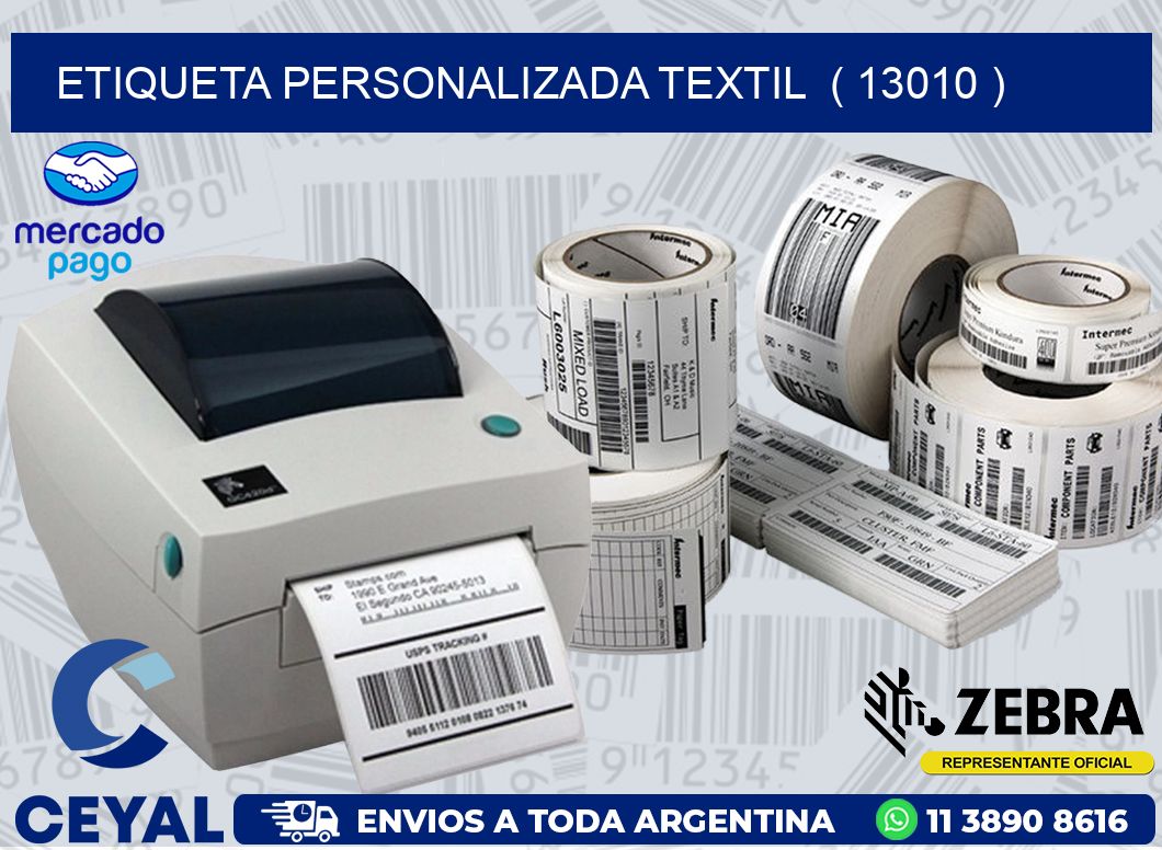 ETIQUETA PERSONALIZADA TEXTIL ( 13010 )