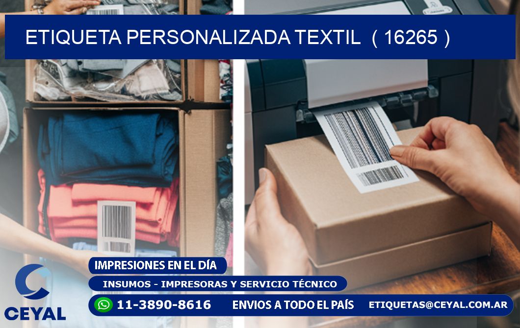 ETIQUETA PERSONALIZADA TEXTIL ( 16265 )