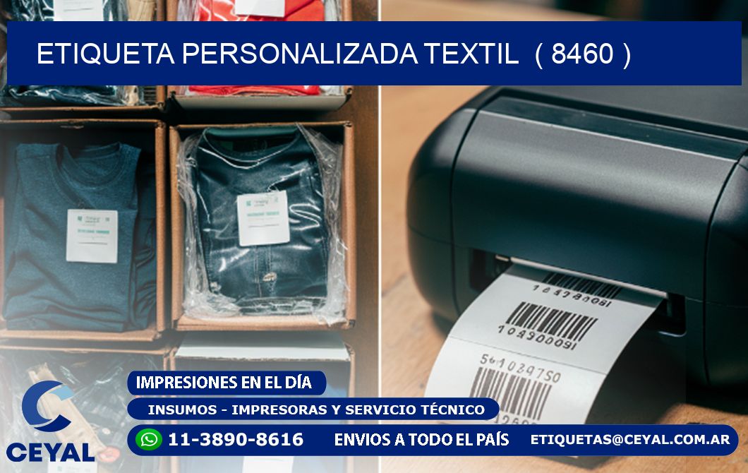 ETIQUETA PERSONALIZADA TEXTIL  ( 8460 )