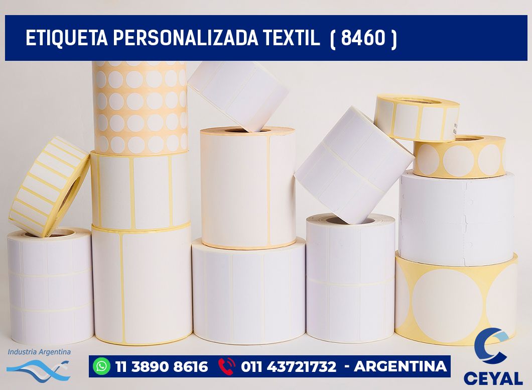 ETIQUETA PERSONALIZADA TEXTIL  ( 8460 )