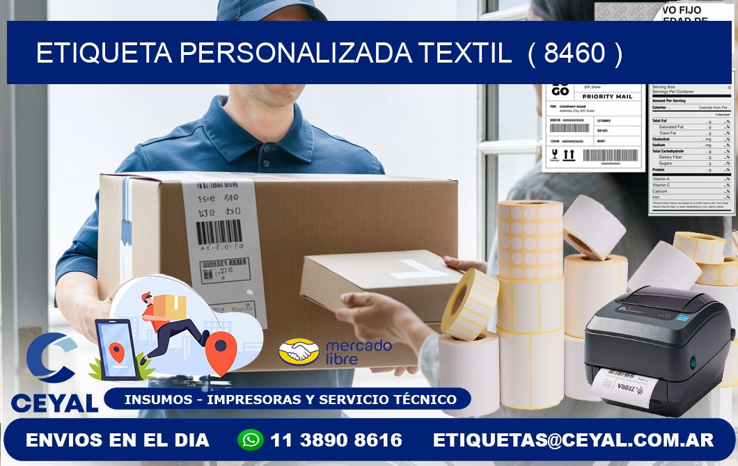 ETIQUETA PERSONALIZADA TEXTIL  ( 8460 )