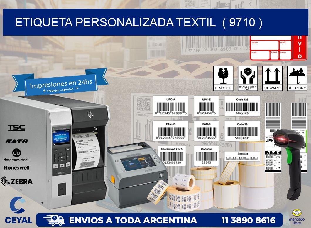ETIQUETA PERSONALIZADA TEXTIL ( 9710 )