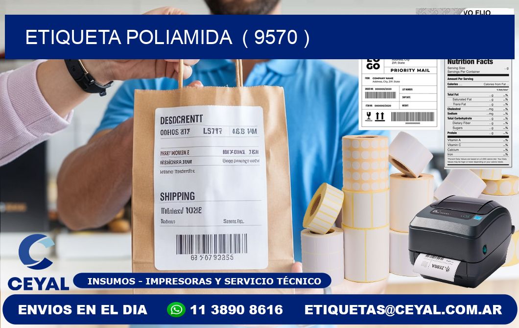 ETIQUETA POLIAMIDA  ( 9570 )