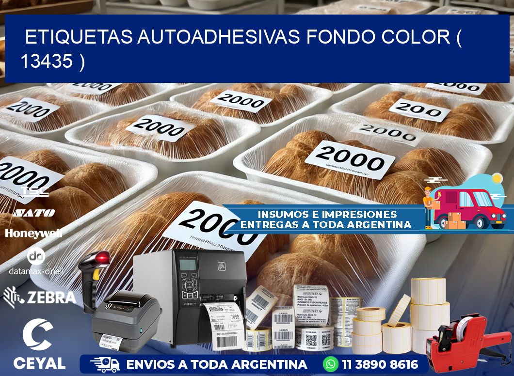 ETIQUETAS AUTOADHESIVAS FONDO COLOR ( 13435 )