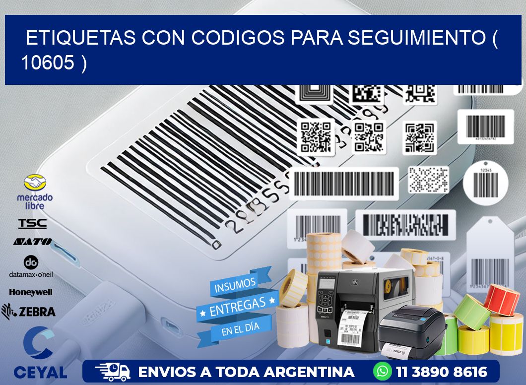 ETIQUETAS CON CODIGOS PARA SEGUIMIENTO ( 10605 )