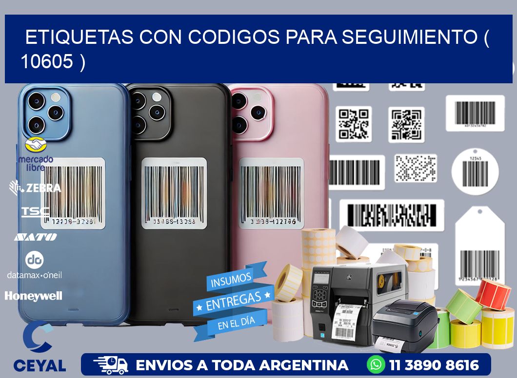 ETIQUETAS CON CODIGOS PARA SEGUIMIENTO ( 10605 )