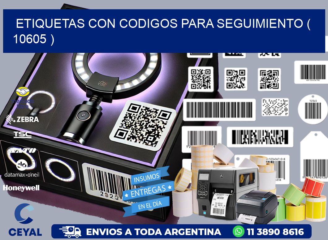 ETIQUETAS CON CODIGOS PARA SEGUIMIENTO ( 10605 )