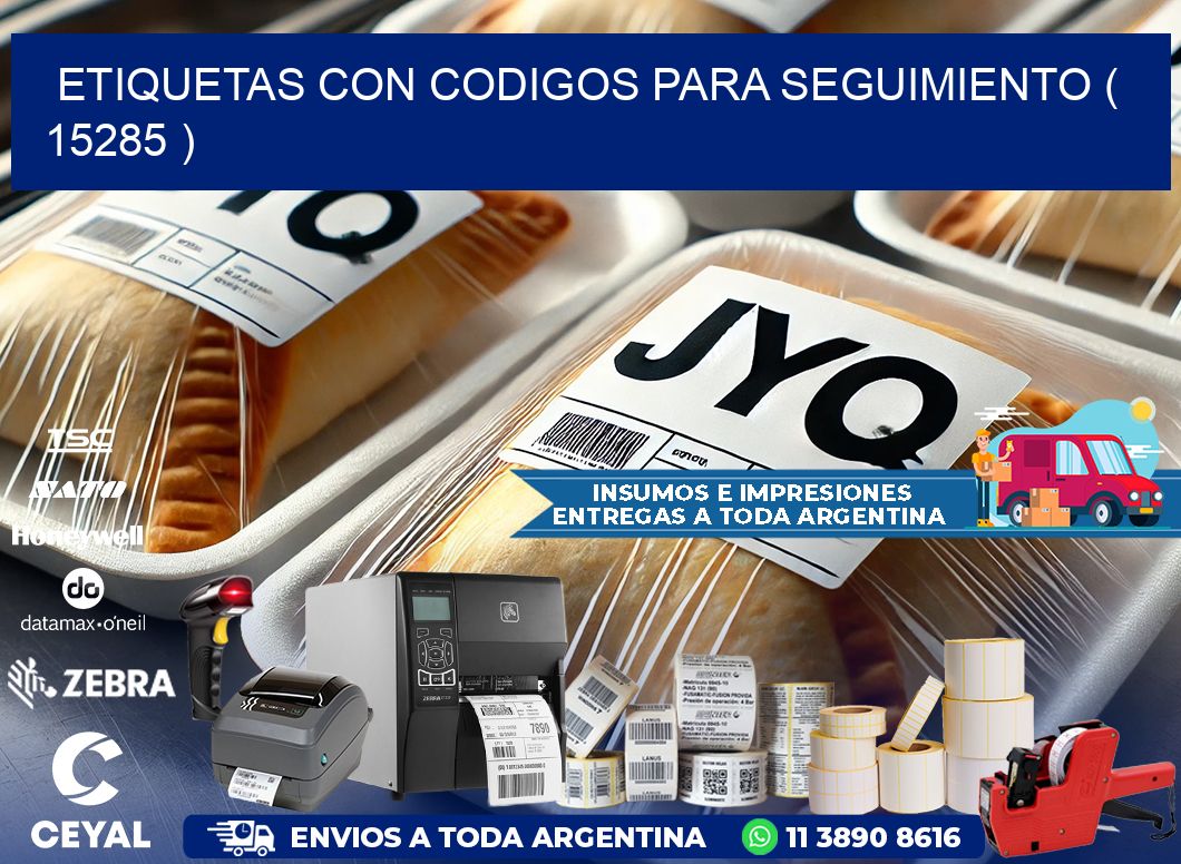 ETIQUETAS CON CODIGOS PARA SEGUIMIENTO ( 15285 )