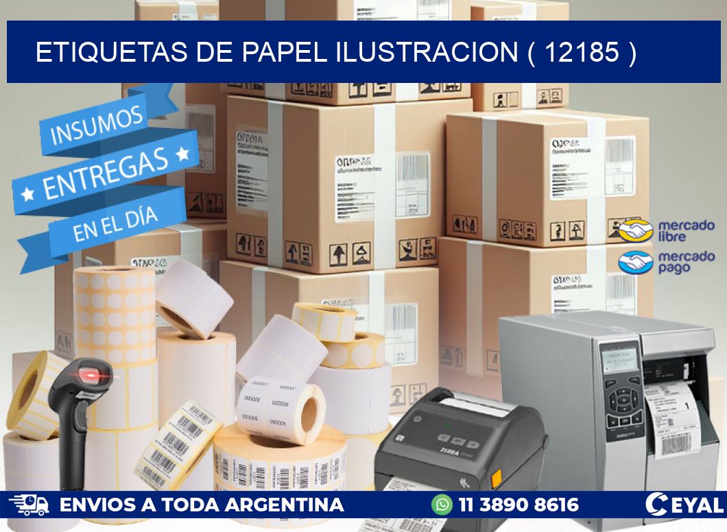 ETIQUETAS DE PAPEL ILUSTRACION ( 12185 )