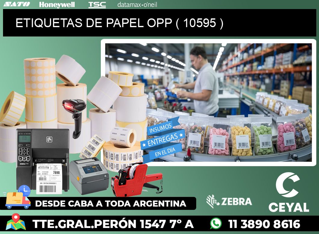 ETIQUETAS DE PAPEL OPP ( 10595 )