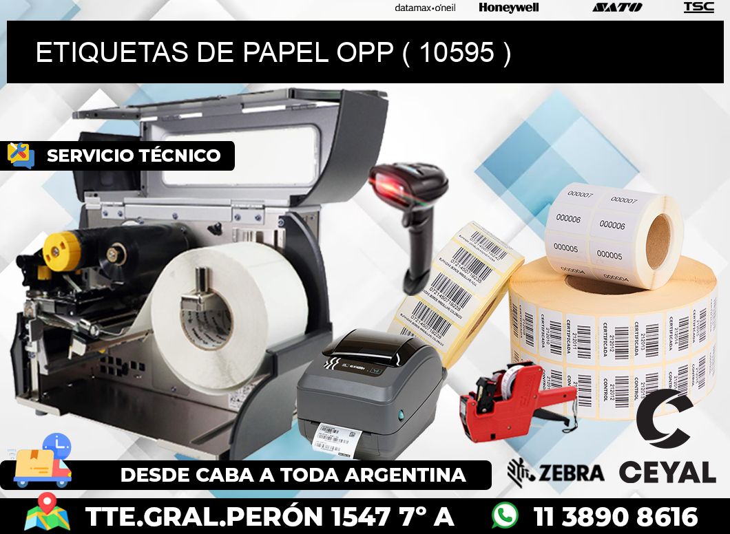 ETIQUETAS DE PAPEL OPP ( 10595 )