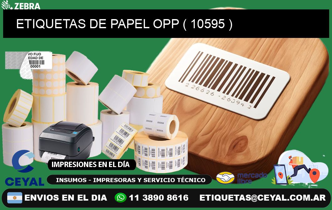 ETIQUETAS DE PAPEL OPP ( 10595 )