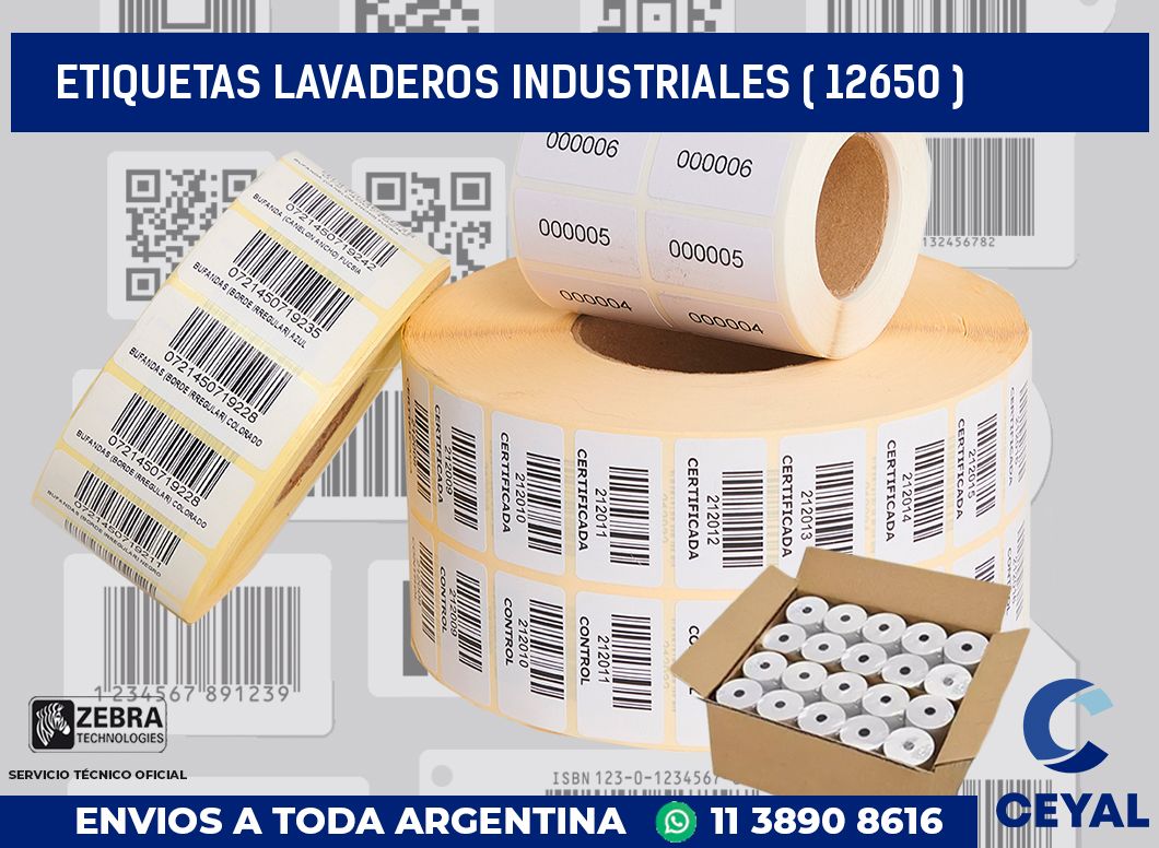 ETIQUETAS LAVADEROS INDUSTRIALES ( 12650 )