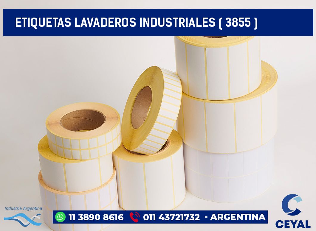 ETIQUETAS LAVADEROS INDUSTRIALES ( 3855 )