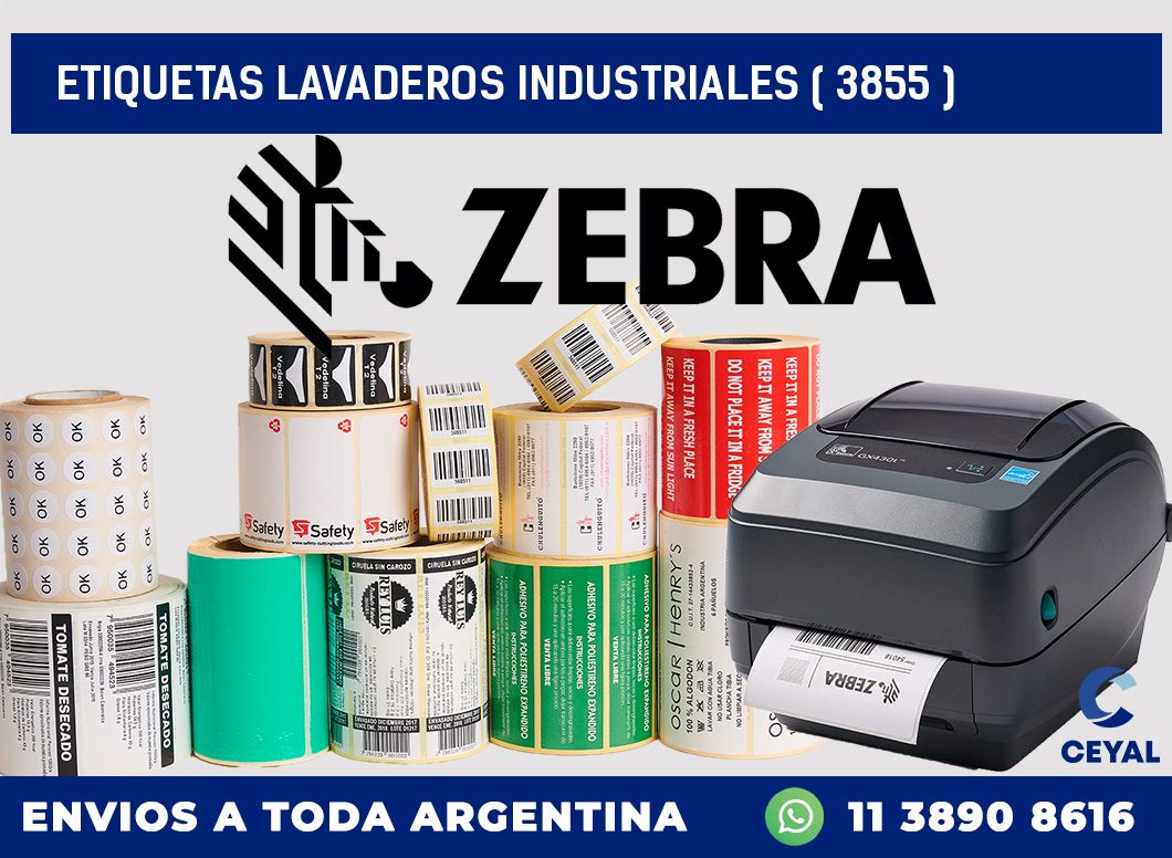 ETIQUETAS LAVADEROS INDUSTRIALES ( 3855 )