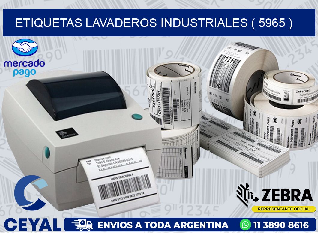 ETIQUETAS LAVADEROS INDUSTRIALES ( 5965 )