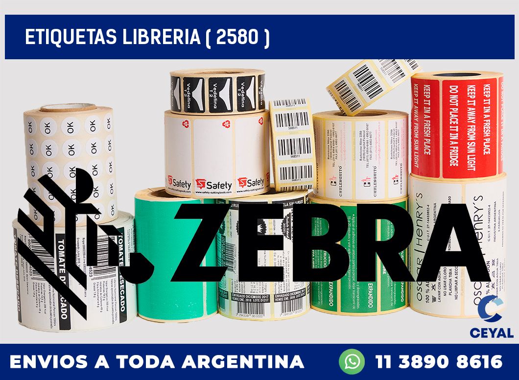 ETIQUETAS LIBRERIA ( 2580 )