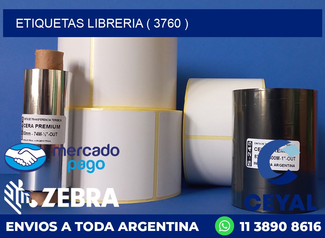 ETIQUETAS LIBRERIA ( 3760 )