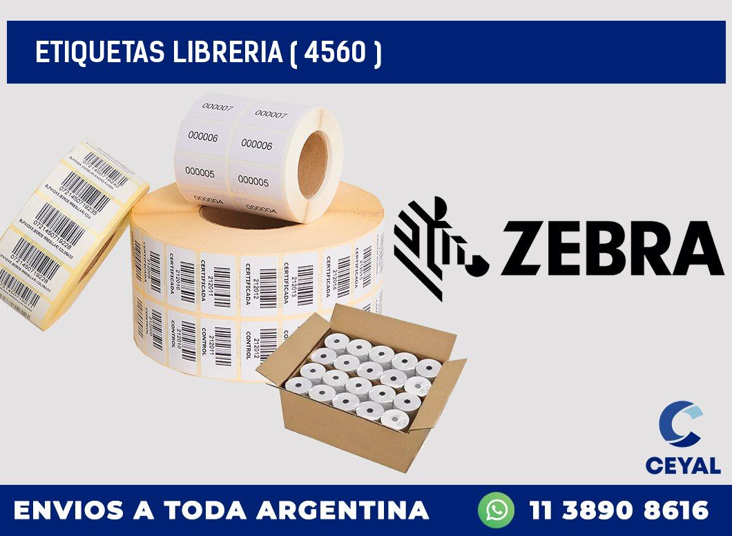 ETIQUETAS LIBRERIA ( 4560 )