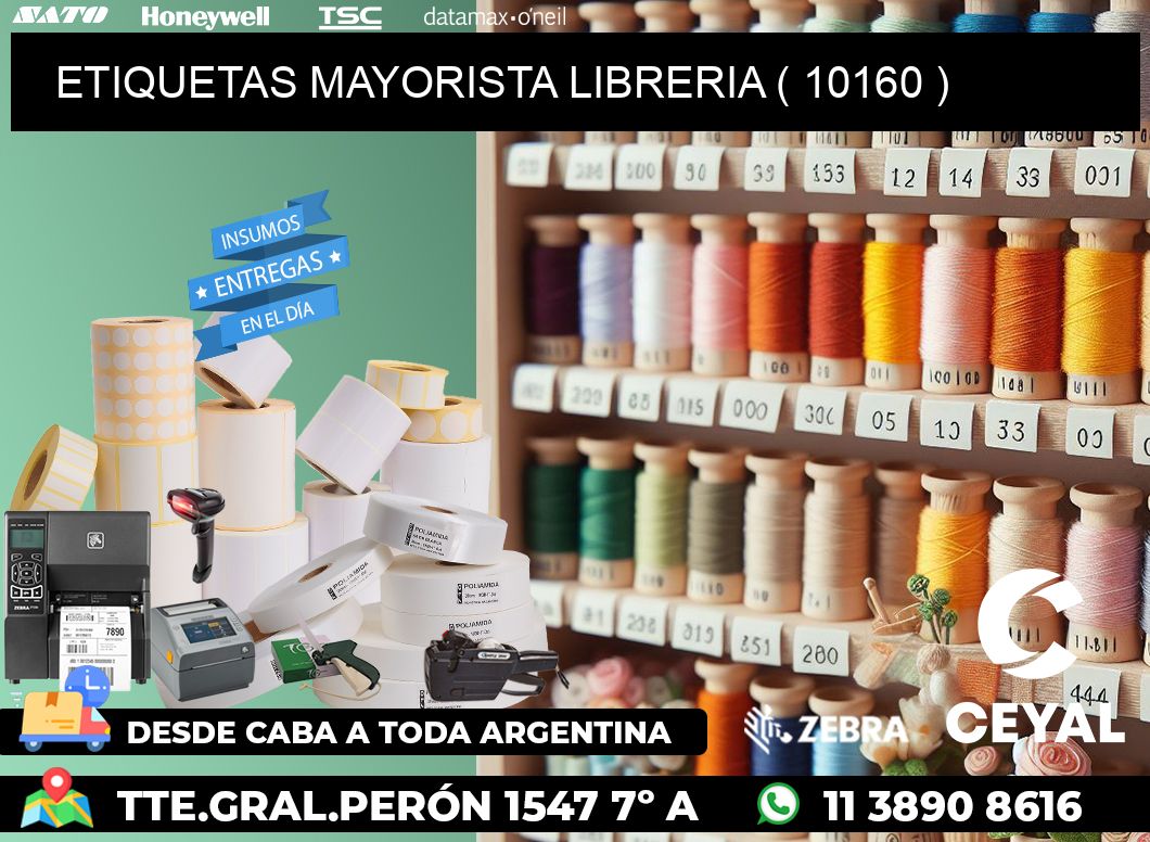 ETIQUETAS MAYORISTA LIBRERIA ( 10160 )