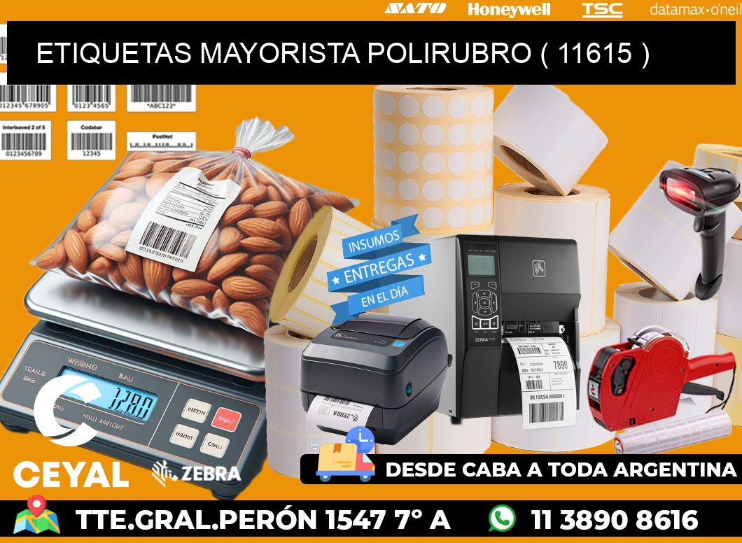 ETIQUETAS MAYORISTA POLIRUBRO ( 11615 )