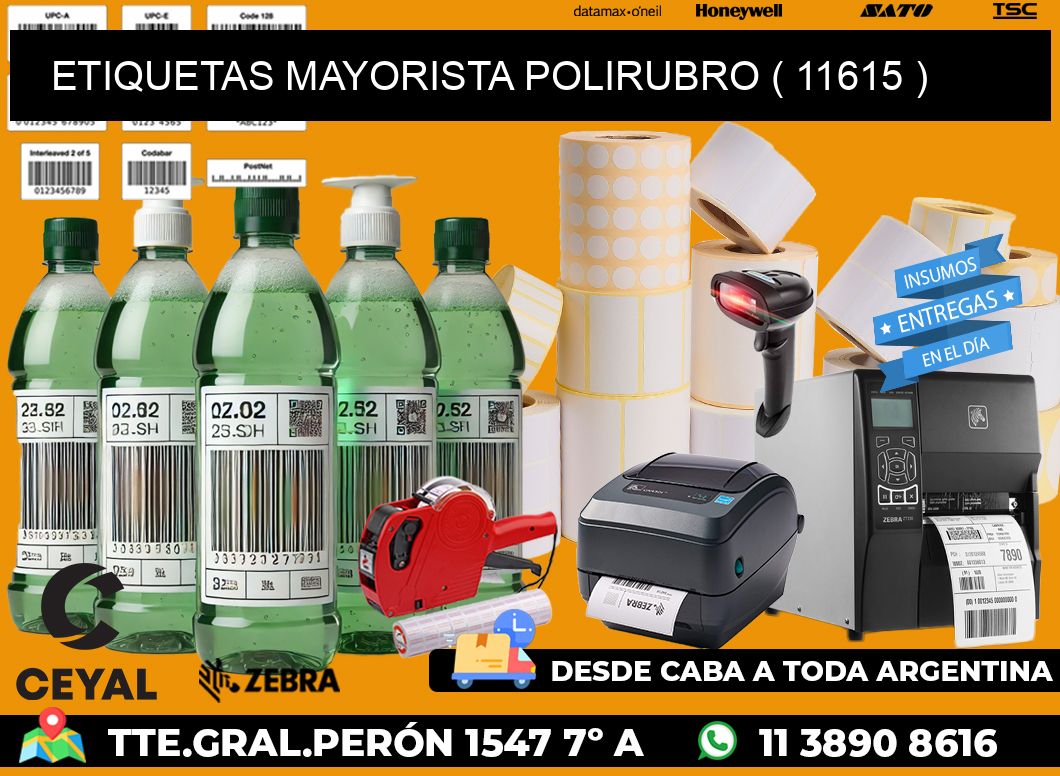 ETIQUETAS MAYORISTA POLIRUBRO ( 11615 )
