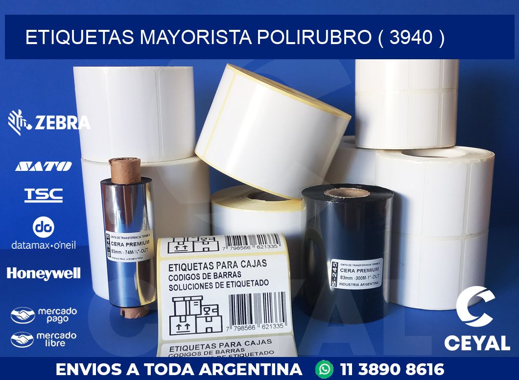 ETIQUETAS MAYORISTA POLIRUBRO ( 3940 )