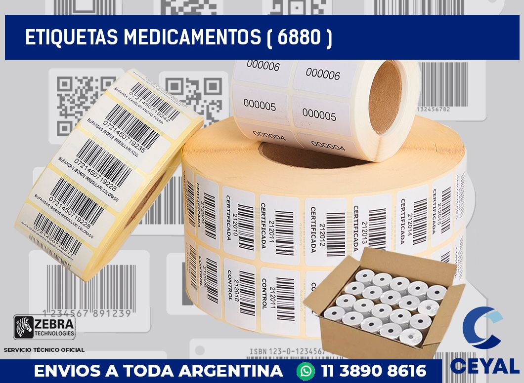 ETIQUETAS MEDICAMENTOS ( 6880 )