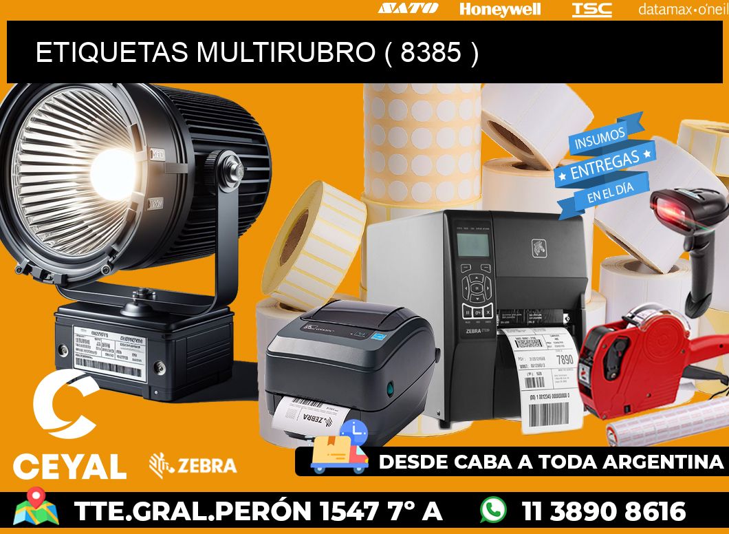 ETIQUETAS MULTIRUBRO ( 8385 )
