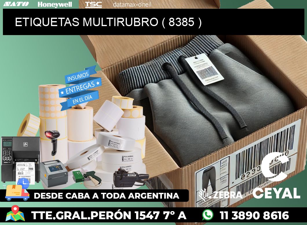 ETIQUETAS MULTIRUBRO ( 8385 )