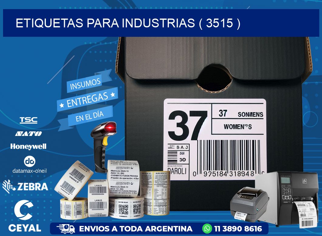 ETIQUETAS PARA INDUSTRIAS ( 3515 )