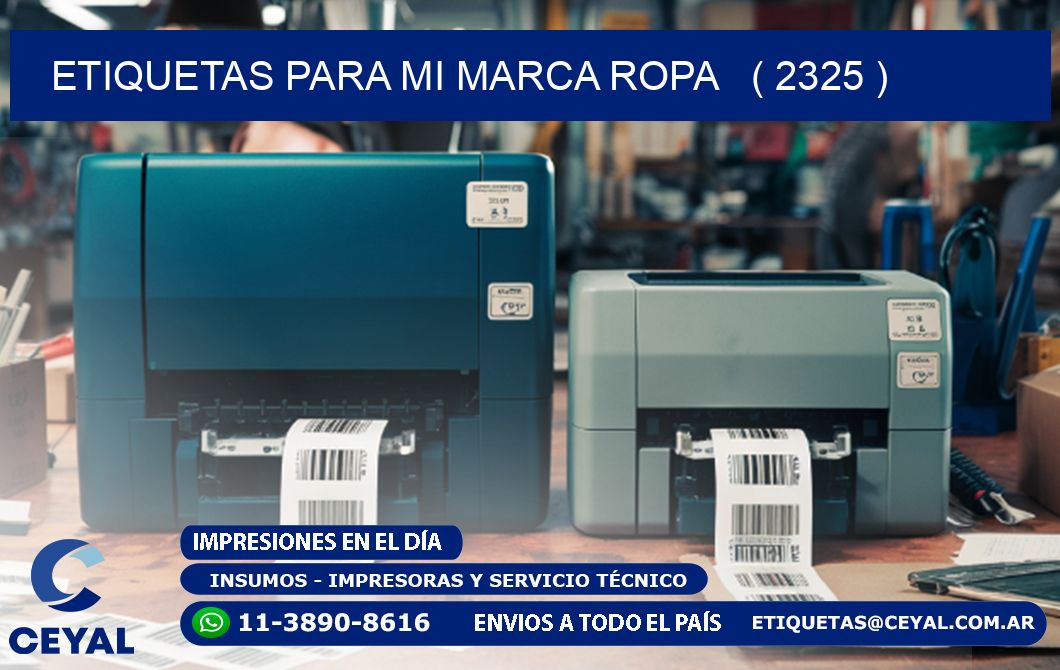 ETIQUETAS PARA MI MARCA ROPA ( 2325 )