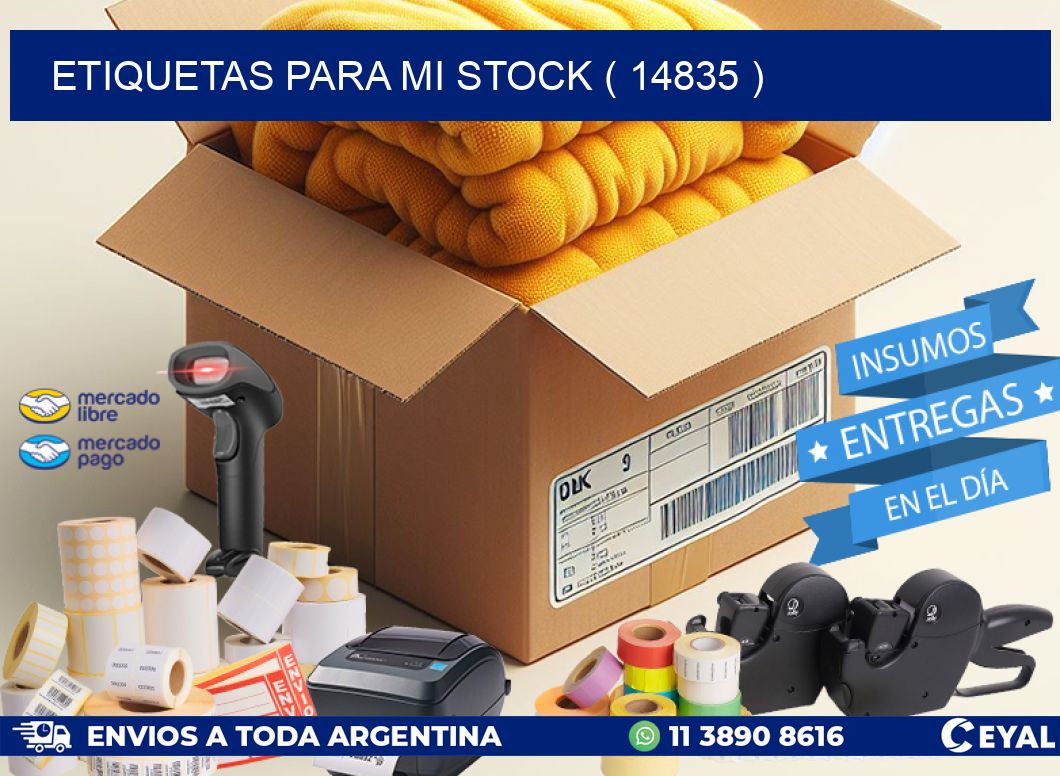 ETIQUETAS PARA MI STOCK ( 14835 )