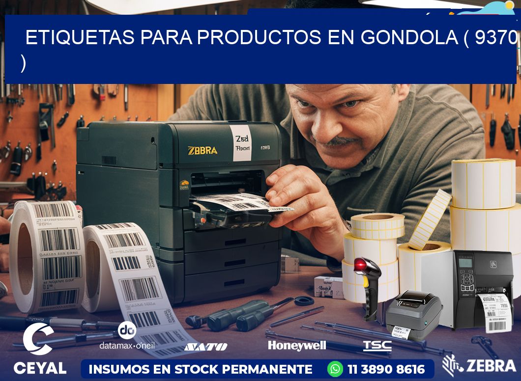 ETIQUETAS PARA PRODUCTOS EN GONDOLA ( 9370 )