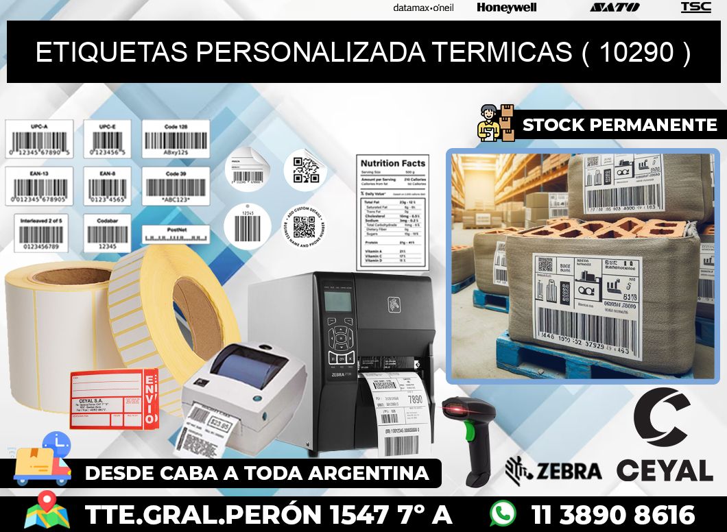 ETIQUETAS PERSONALIZADA TERMICAS ( 10290 )