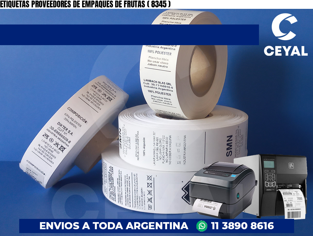 ETIQUETAS PROVEEDORES DE EMPAQUES DE FRUTAS ( 8345 )