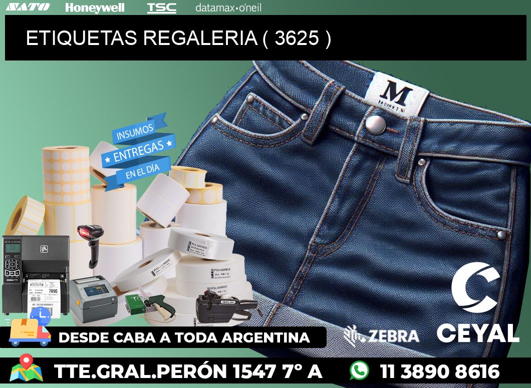 ETIQUETAS REGALERIA ( 3625 )